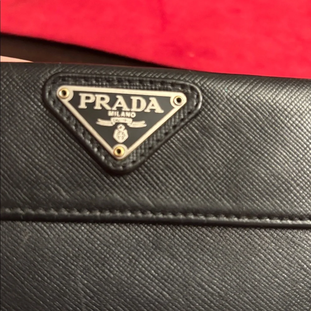 Prada Black Saffiano Leather Wallet